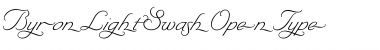 ByronLightSwash Font