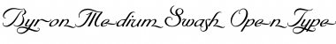 ByronMediumSwash Regular Font