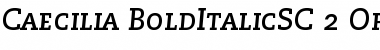 PMN Caecilia 76 Bold Italic Small Caps & Oldstyle Figures Font PMN Caecilia 76 Bold Italic Small Caps & Oldstyle Figures Font
