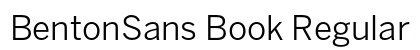BentonSans Book Regular