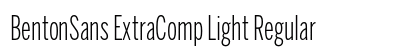 BentonSans ExtraComp Light Regular