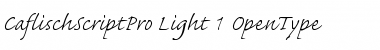 Caflisch Script Pro Light Font