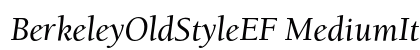 BerkeleyOldStyleEF MediumIta preview