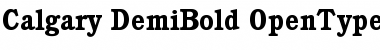 Calgary-DemiBold Regular Font