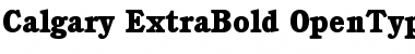 Calgary-ExtraBold Regular Font