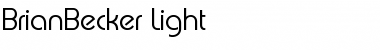 BrianBecker-Light Font