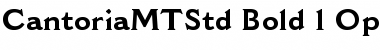 Cantoria MT Std Bold Font