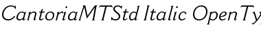 Cantoria MT Std Font