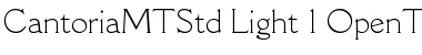 Cantoria MT Std Light Font