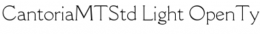 Cantoria MT Std Font