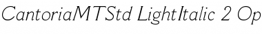 Cantoria MT Std Font