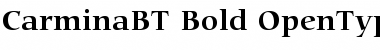 Bitstream Carmina Bold Font