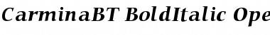 Bitstream Carmina Bold Italic Font