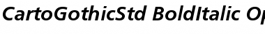 Download CartoGothic Std Font