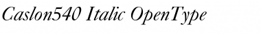 Caslon540 Italic Font