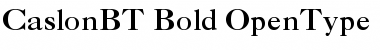 Caslon Bold Font