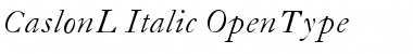 CaslonL-Italic Font