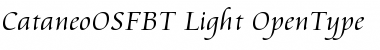 Cataneo Light OSF Font