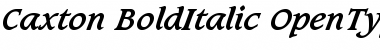 Caxton Bold Italic Font