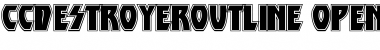 CCDestroyerOutline Regular Font