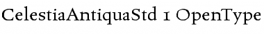 Celestia Antiqua Std Regular Font
