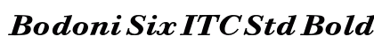 Bodoni Six ITC Std Bold Italic Preview