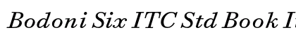 Bodoni Six ITC Std Book Italic preview