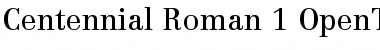 Linotype Centennial 55 Roman Font