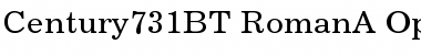 Century 731 Regular Font