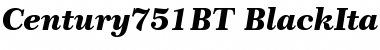 Century 751 Black Italic Font