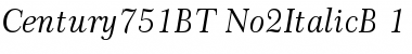 Century 751 Italic No.2 Font