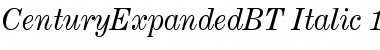 Century Expanded Italic Font