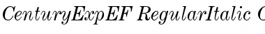 CenturyExpEF RegularItalic Font