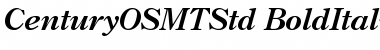 Century OS MT Std Bold Italic Font