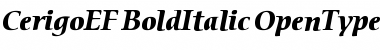CerigoEF BoldItalic Font