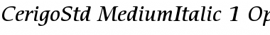 ITC Cerigo Std Font