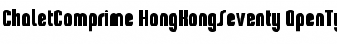 ChaletComprime-HongKongSeventy Font