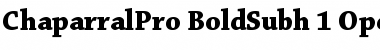 Chaparral Pro Font