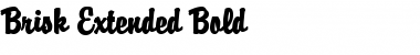 Brisk Extended Bold Font
