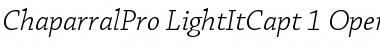 Chaparral Pro Light Italic Caption Font