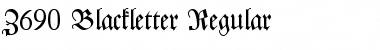Z690-Blackletter Regular Font