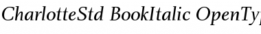 Charlotte Std Book Italic Font
