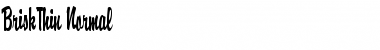 BriskThin Font