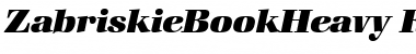 ZabriskieBookHeavy Font