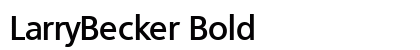 LarryBecker Bold preview
