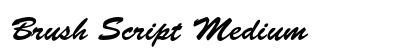 Brush Script Medium preview