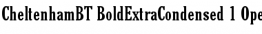 Cheltenham Bold Extra Condensed Font
