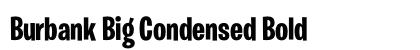 Burbank Big Condensed Bold preview