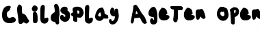 ChildsPlay AgeTen Font ChildsPlay AgeTen Font
