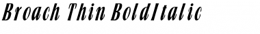 Broach Thin Font